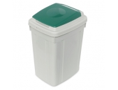 Koš za zbiranje odpadkov ECO-LID 42L z zelenim pokrovom