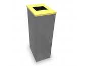 Koš za zbiranje odpadkov z rumenim pokrovom 60L