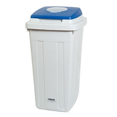 Koš za zbiranje odpadkov ECO-LID 95L z modrim pokrovom