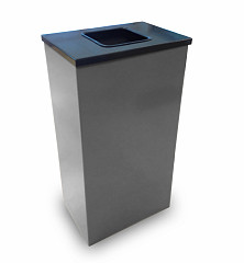 Koš za zbiranje odpadkov s sivim pokrovom 60L