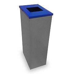 Koš za zbiranje odpadkov z modrim pokrovom 60L