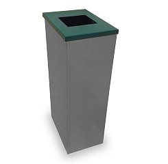 Koš za zbiranje odpadkov z zelenim pokrovom 60L