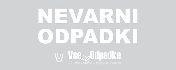 Nalepka za koš z napisom 