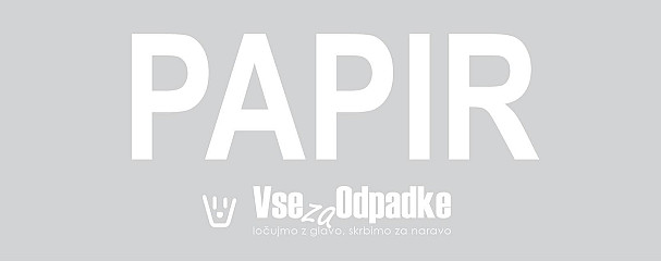Nalepka za koš z napisom 