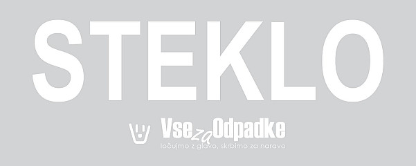 Nalepka za koš z napisom 