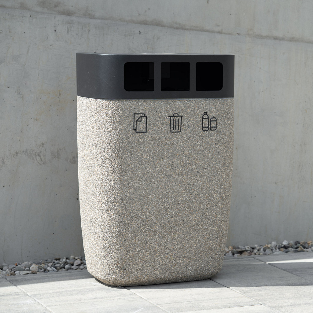 Koš BIEN za ločevanje 3x 43l brez pepelnika