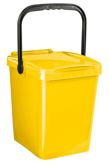 Koš URBA 20 v rumeni barvi