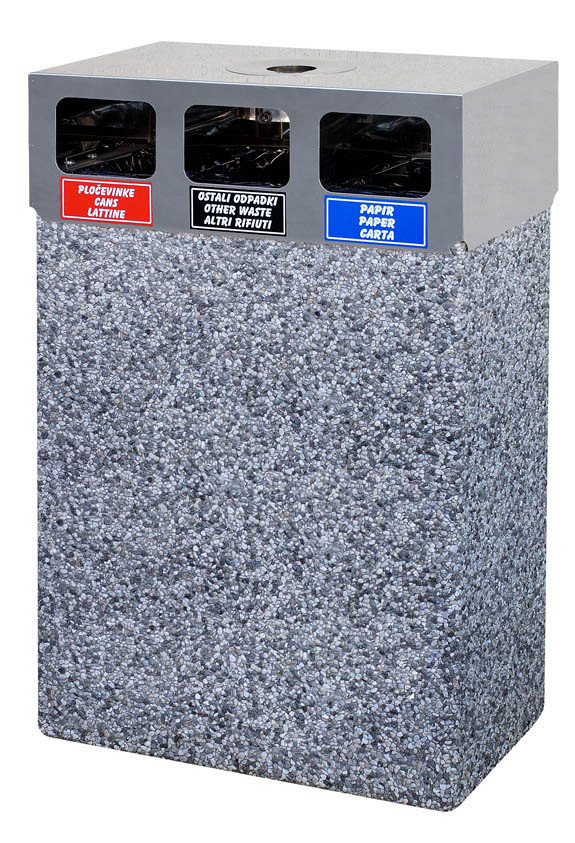 Koš za ločeno zbiranje odpadkov SEPARAT brez pepelnika
