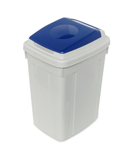 Koš za zbiranje odpadkov ECO-LID 42L z modrim pokrovom