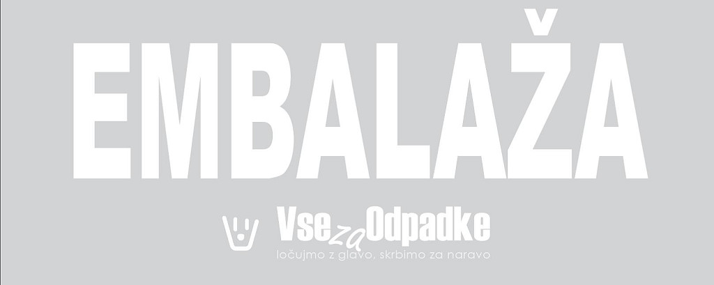 Nalepka za koš z napisom 