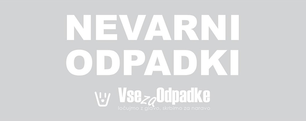 Nalepka za koš z napisom 