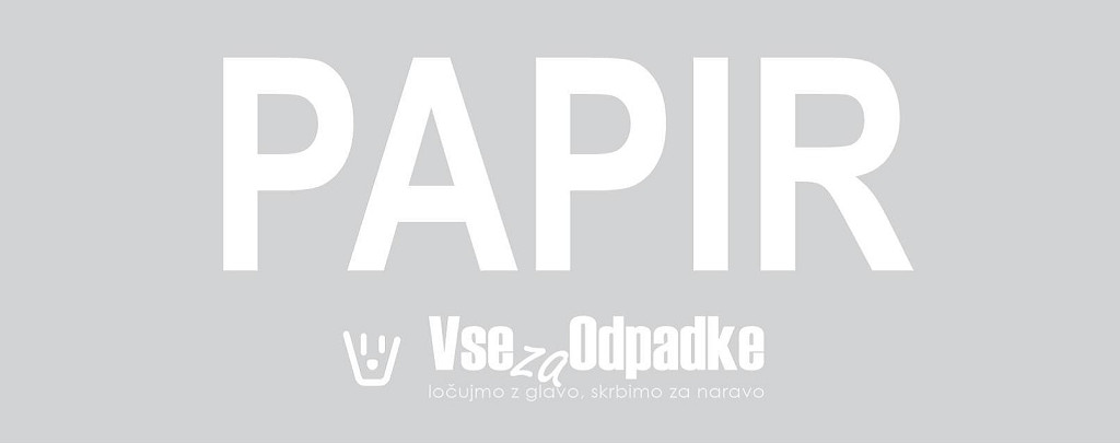 Nalepka za koš z napisom 