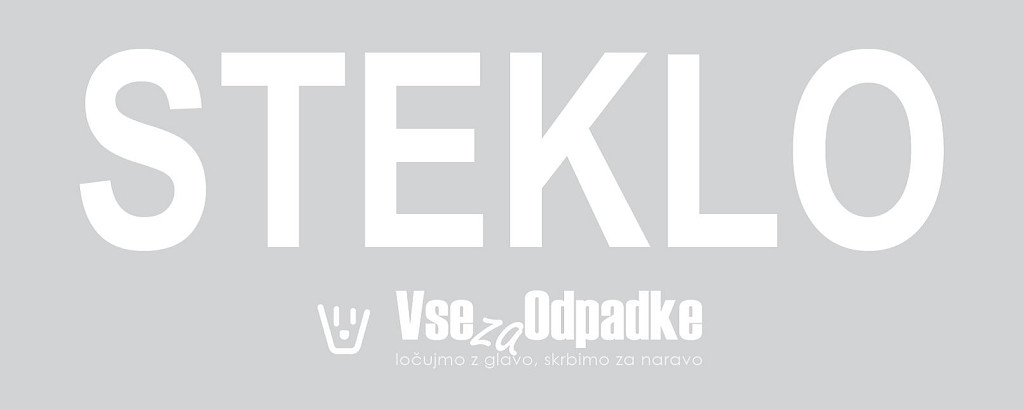 Nalepka za koš z napisom 