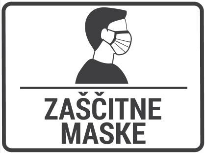 Samolepilna nalepka za koš z napisom 