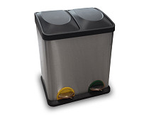 Dvodelni koš z nožnim pedalom INOX