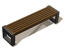 Klop CANVAS 180 v sivi barvi