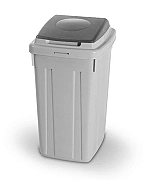Koš za zbiranje odpadkov ECO-LID 95L s sivim pokrovom