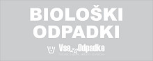 Nalepka za koš z napisom 