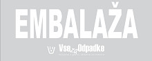 Nalepka za koš z napisom 