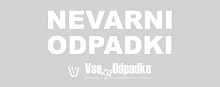 Nalepka za koš z napisom 