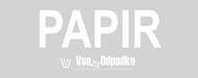 Nalepka za koš z napisom 