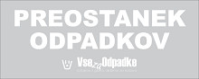 Nalepka za koš z napisom 