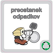 Samolepilna nalepka 30x30 z napisom 