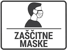 Samolepilna nalepka za koš z napisom 