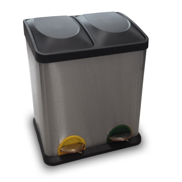Dvodelni koš z nožnim pedalom INOX