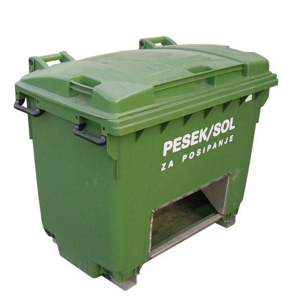 Zaboj za pesek ali sol 660L