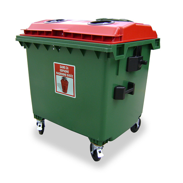 Zabojnik za odpadne sveče, 1100L